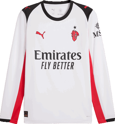 Фланелка Puma ACM Away Replica LS Jersey 2025/26 by Puma Бяло | 779972-02, 0