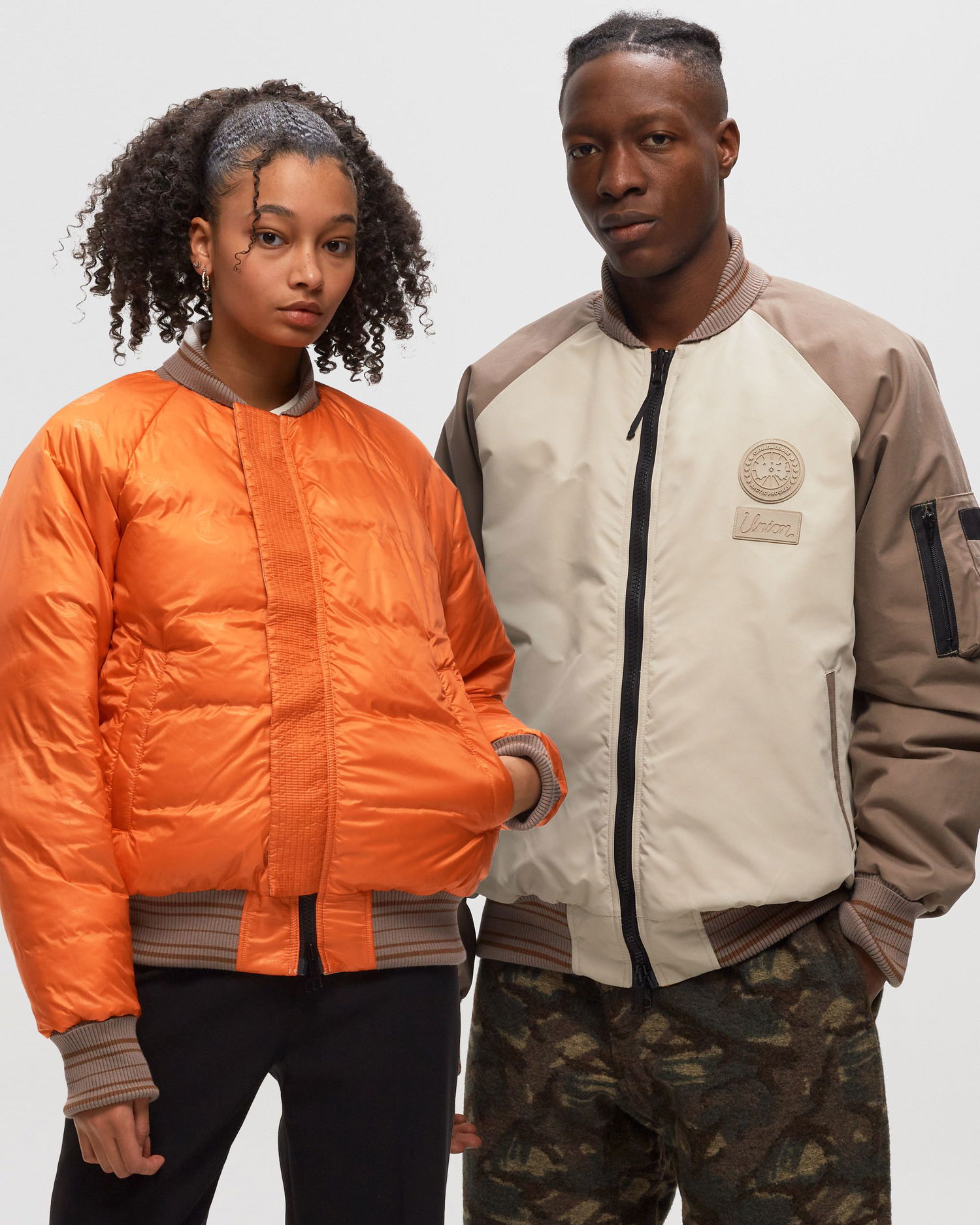 Яке бомбър Canada Goose UNION x NBA Collection x Bullard Bomber Jacket Бежово | 1082UCG-1400, 1