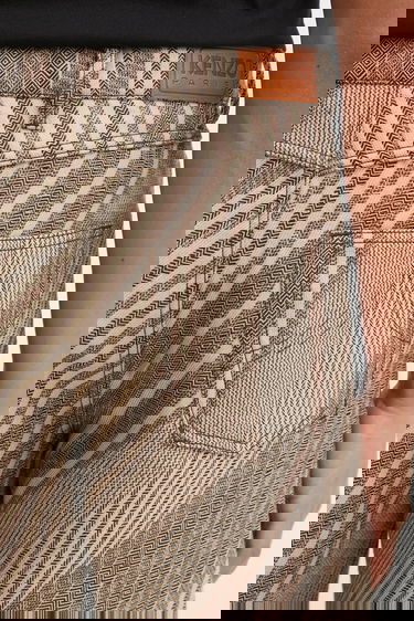 Панталони KENZO Wool Blend Diagonal Stripe Turn Up Wide Fit Pants Многоцветен | FF65PA3839IO, 3