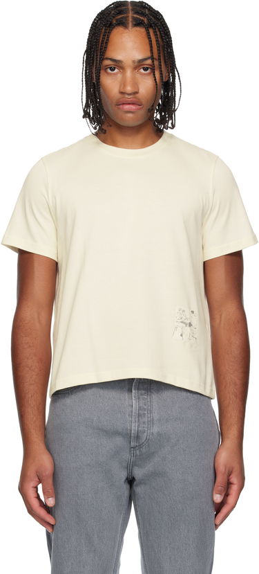 Тениска JW Anderson JW Anderson Mini Graphic T-shirt Бежово | JT0315-PG1510, 0