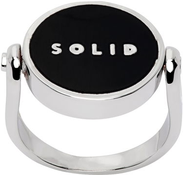 Пръстен Solid Homme Solid Homme Round Ring Черно | S231AC22, 0