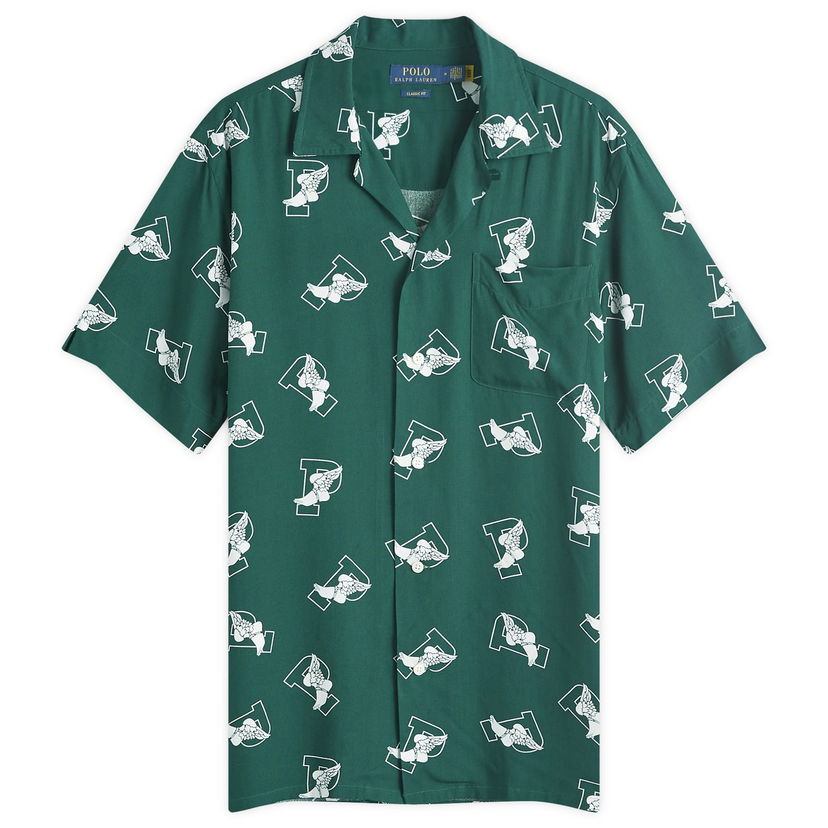 Риза Polo by Ralph Lauren Wings Print Vacation Shirt Зелено | 710942794001