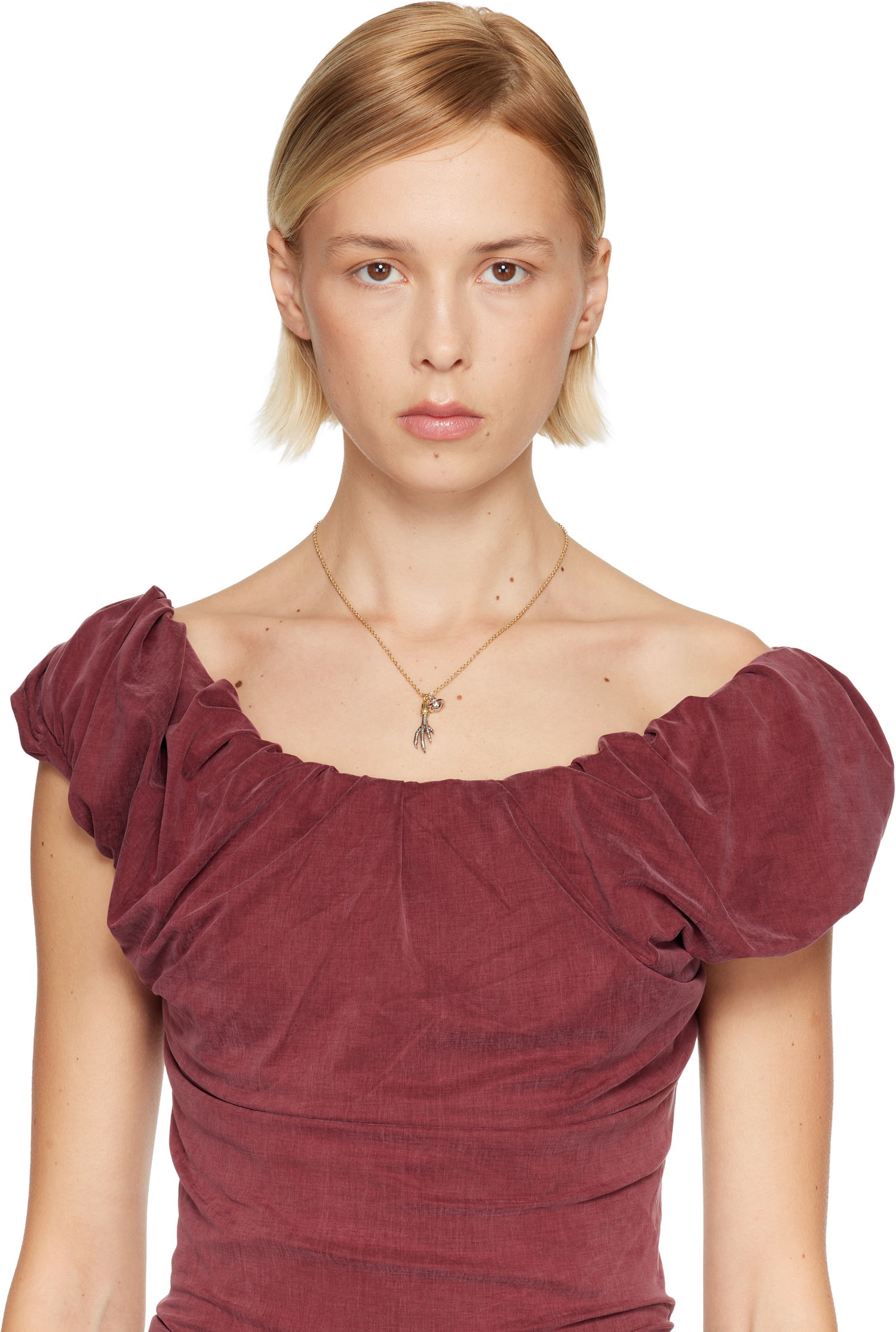 Колие Vivienne Westwood Joselita Claw and Orb Pendant Necklace Многоцветен | 630203H8-02W018-, 1