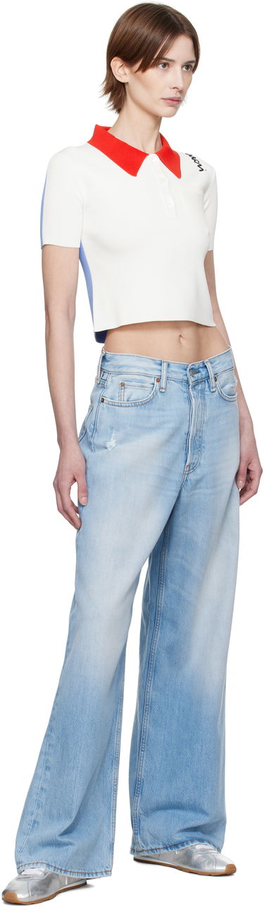 Поло тениска Marni Marni Technical Viscose Cropped Polo Бяло | POMD0042EQ UFV124, 3