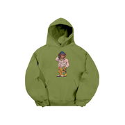 Folk Fitted Bear Hoodie