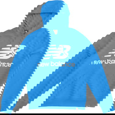 Суитчър New Balance Essentials Pullover Hoodie Синьо | mt03558-sbu, 1