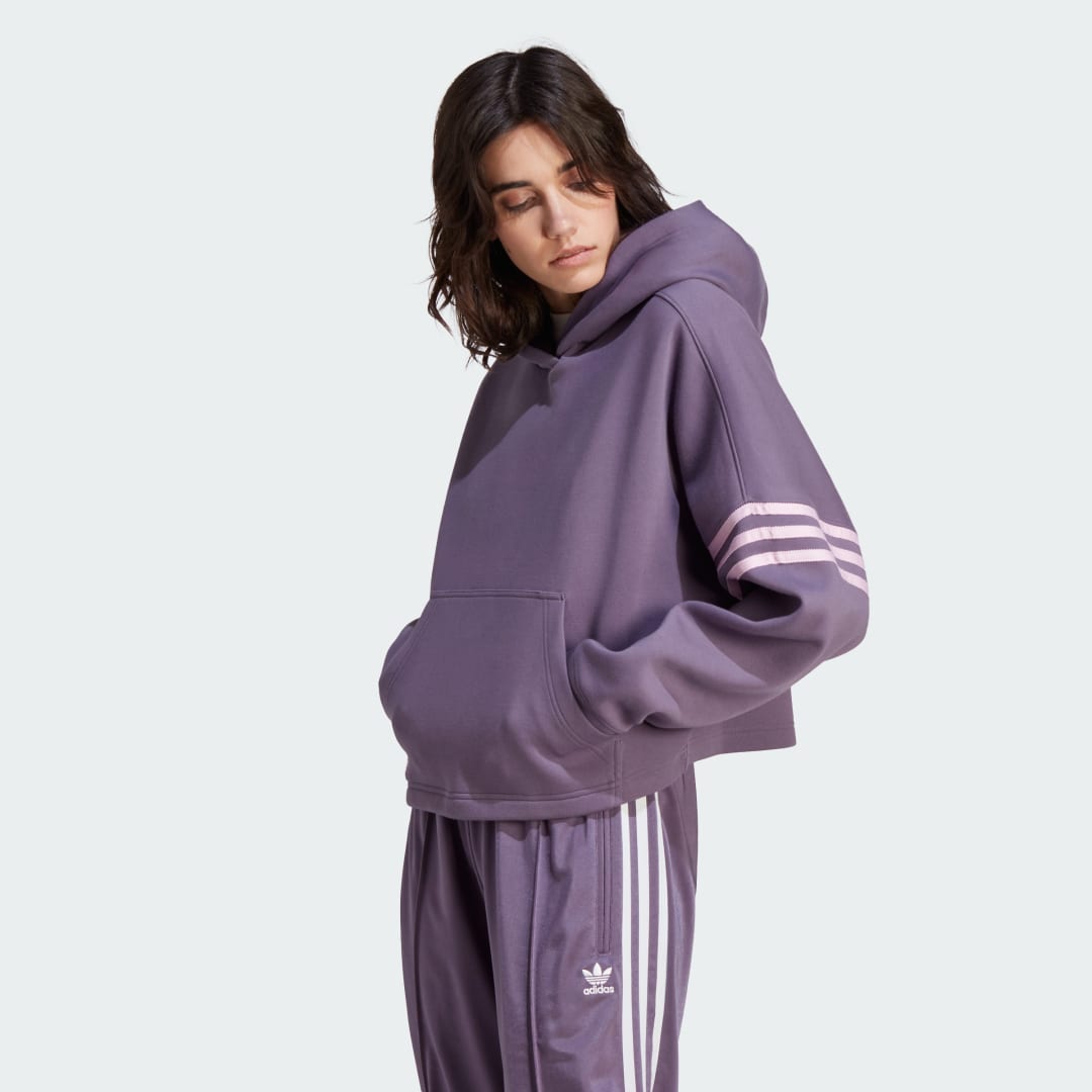 Суитчър adidas Originals Adicolor Neuclassics Hoodie Лилаво | IP8972, 0