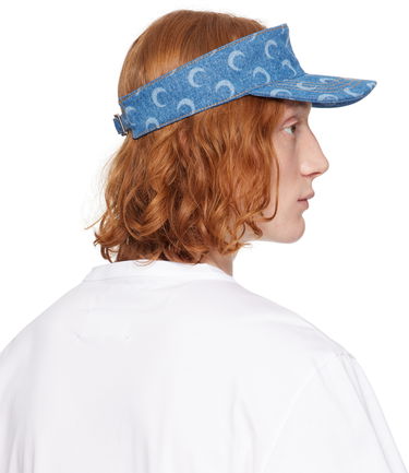 Шапка Marine Serre Marine Serre Moon Laser Denim Visor Синьо | UHG037A CDEN0002, 2