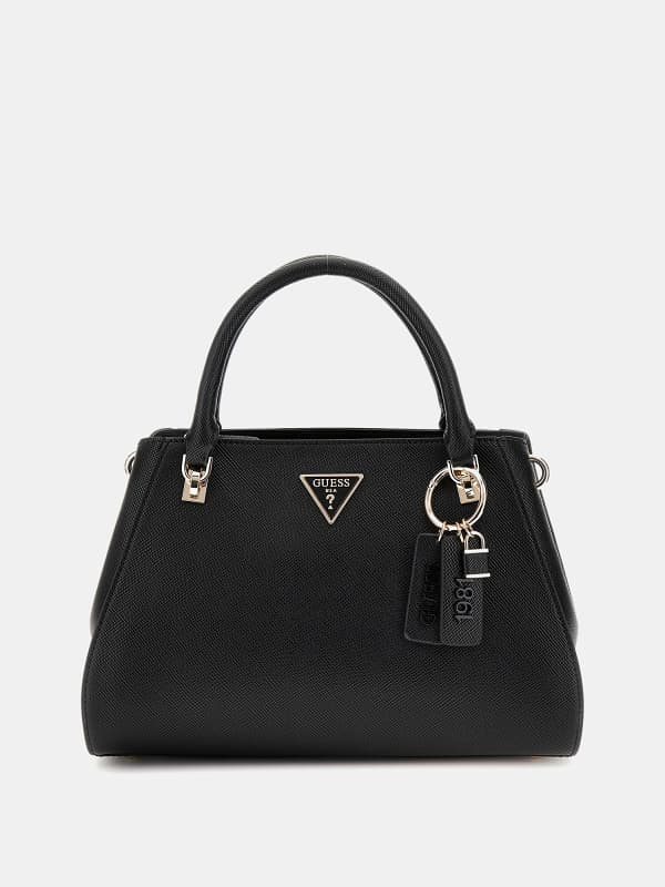 Дамска чанта GUESS Saffiano Top Handle Bag Черно | HWZG7879070, 0