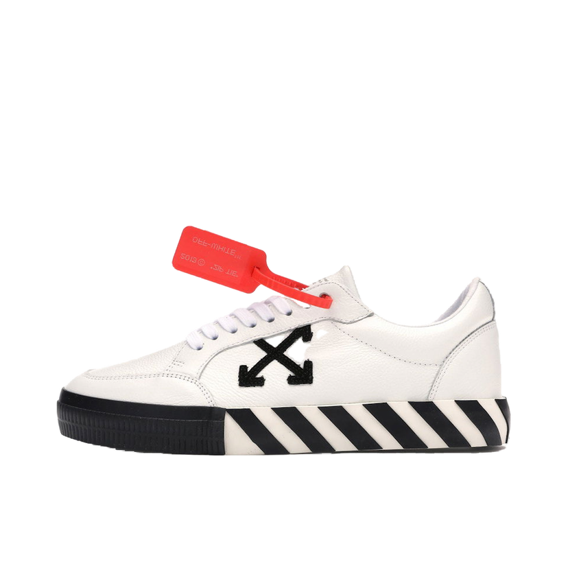 Кецове и обувки Off-White Vulc Low White Leather FW19 Бяло | OMIA085F19D680010110