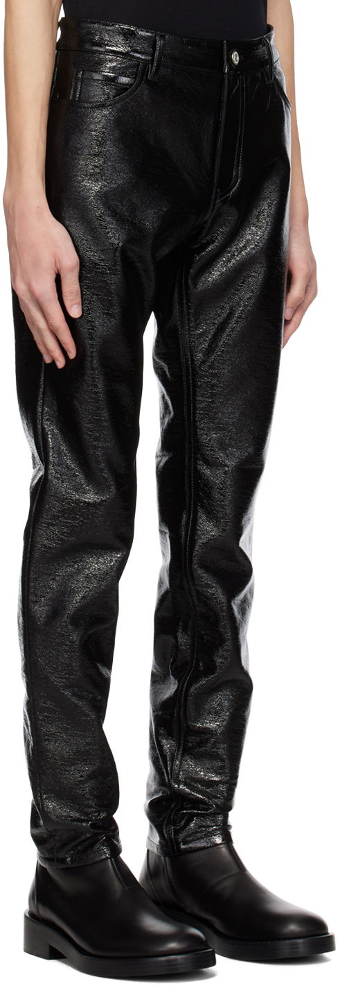 Панталони Courrèges Courrèges Crinkled Slim Trousers Черно | PERCPA022VY0014, 1