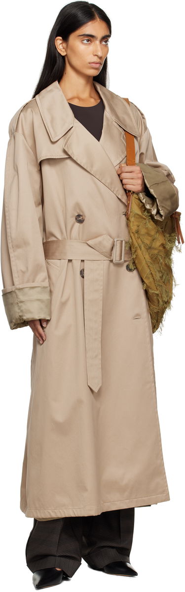 Тренчкот Maison Margiela MM6 Maison Margiela Cotton Trench Coat Бежово | S52AH0081 M35368, 3