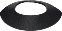 Rick Owens Concordians Anthem Textured Leather Collar Necklace