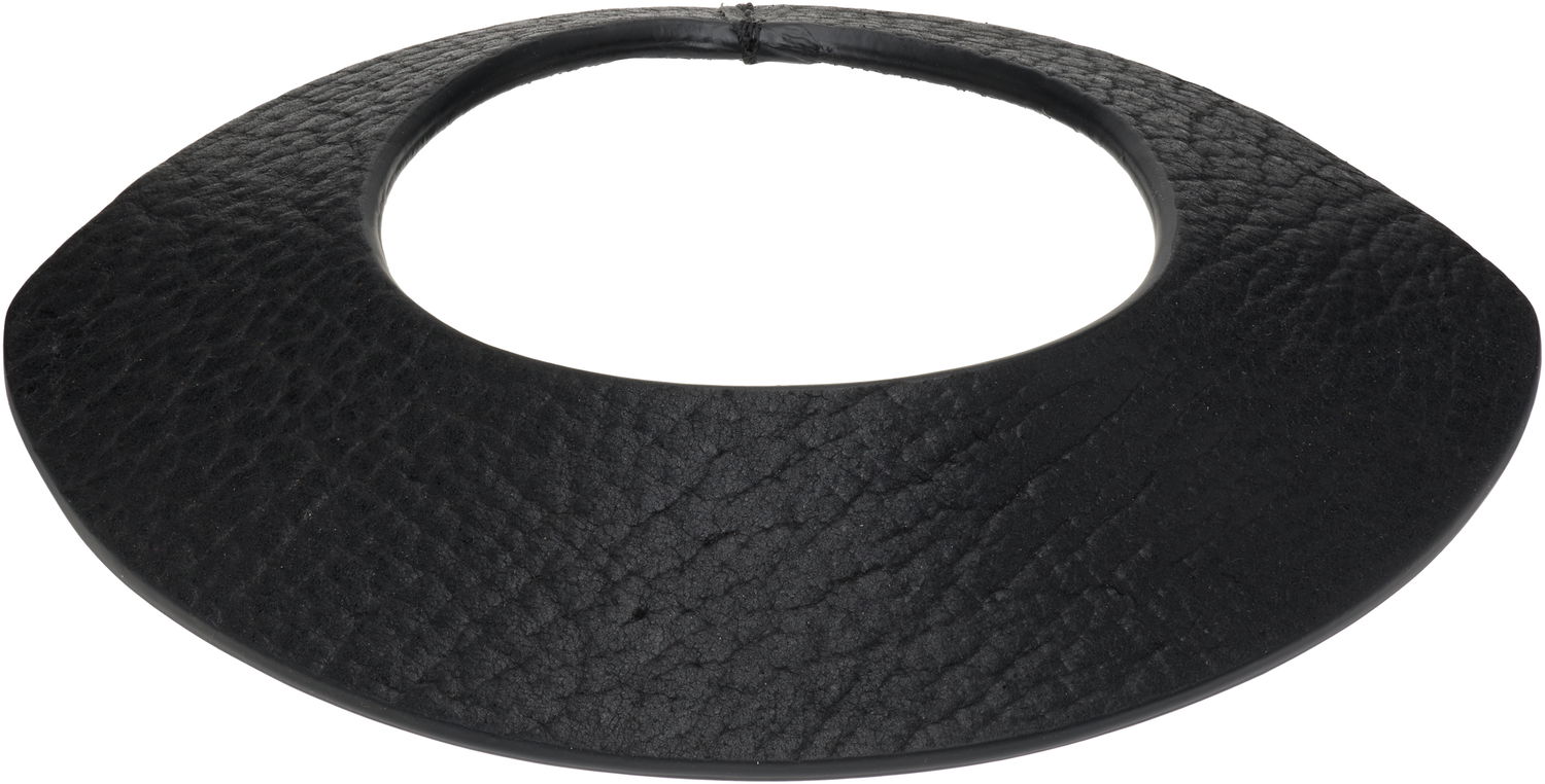 Колие Rick Owens Rick Owens Concordians Anthem Textured Leather Collar Necklace Черно | RA02E0707 LBT, 0