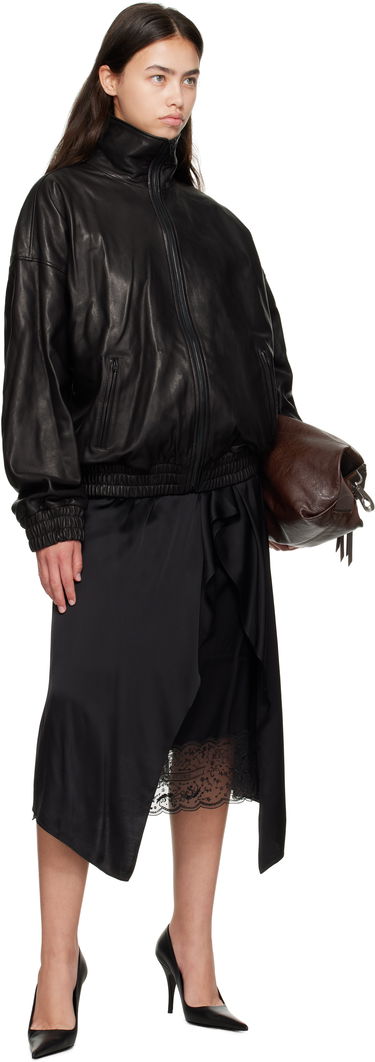 Яке Acne Studios Acne Studios Zip Leather Jacket Черно | A70201-, 3