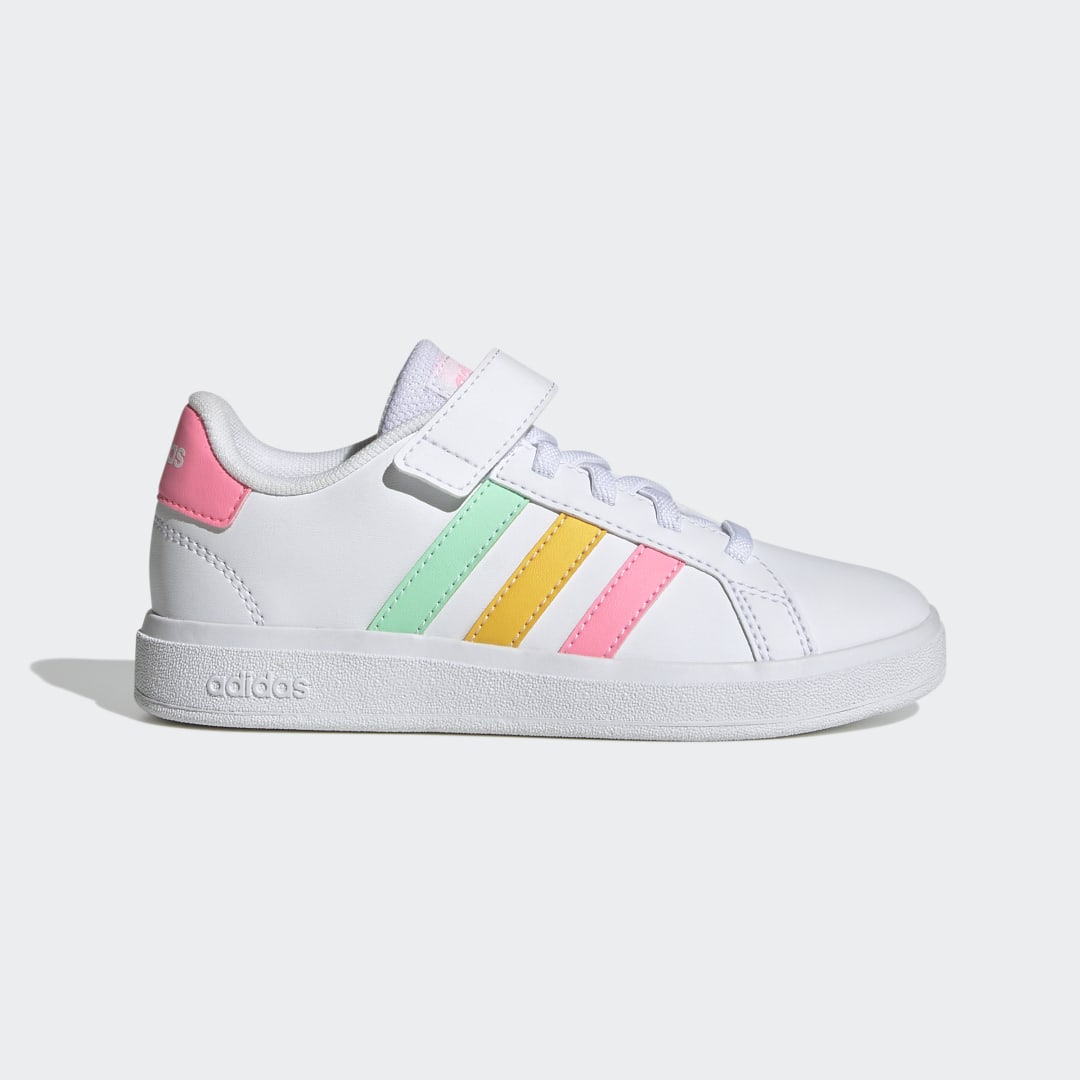 Кецове и обувки adidas Performance Grand Court Elastic Lace and Top Strap Бяло | HP8913, 0