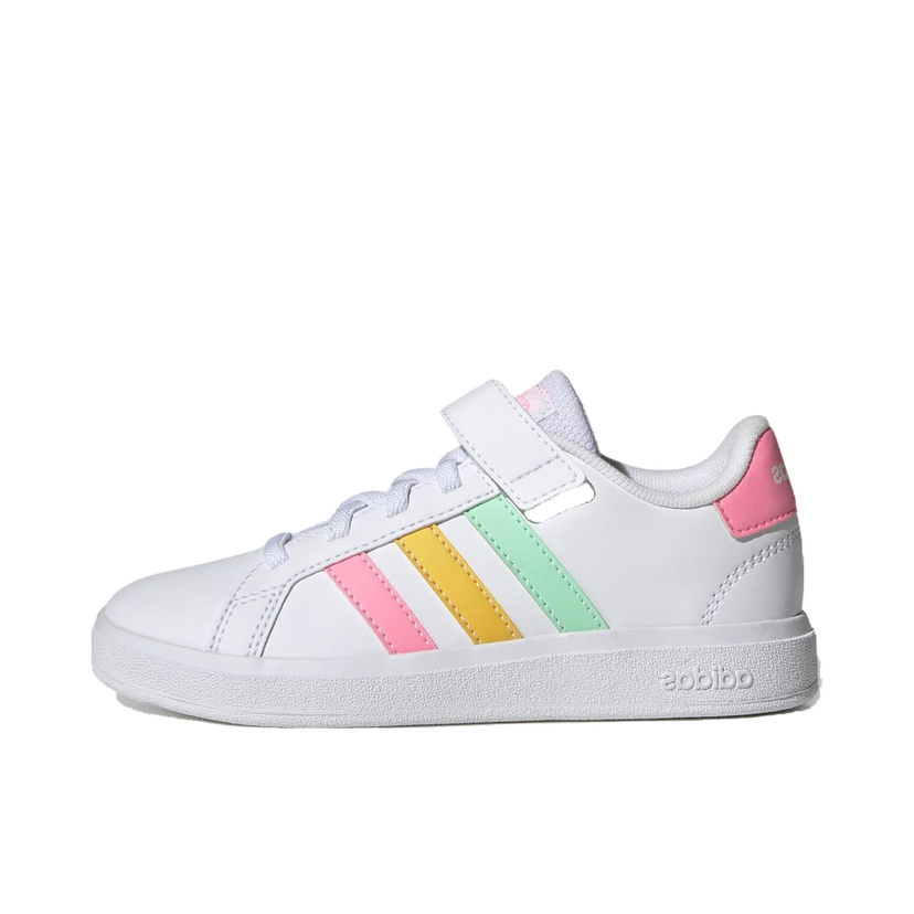 Кецове и обувки adidas Performance Grand Court Elastic Lace and Top Strap Бяло | HP8913