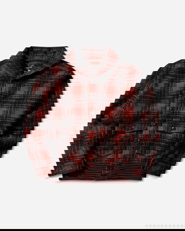 Яке Needles Wool Plaid Dolman Sleeve Logger Jacket Червено | RW185 RED, 0