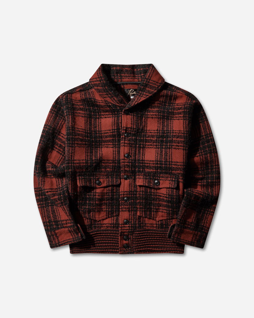 Яке Needles Wool Plaid Dolman Sleeve Logger Jacket Черно | RW185 RED