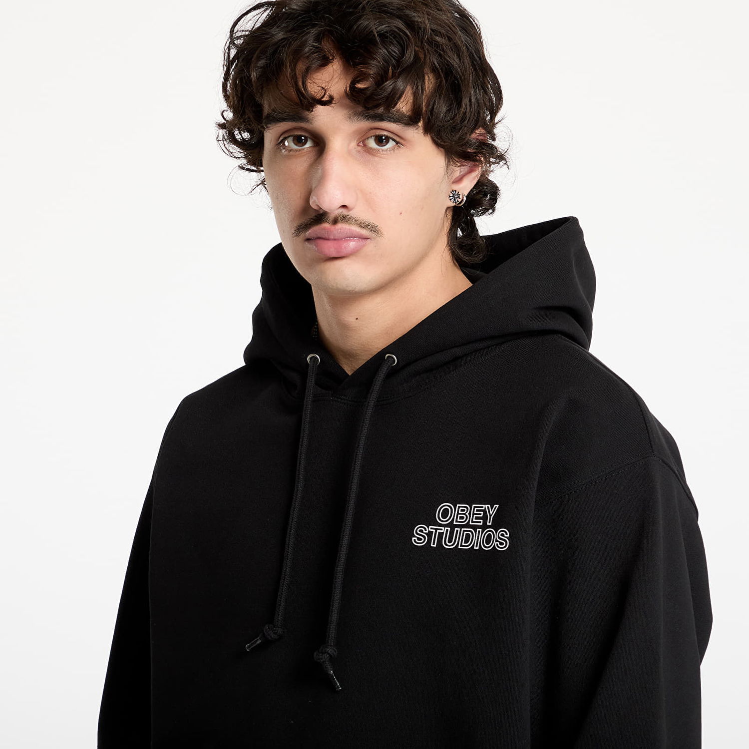 Суитчър OBEY OBEY Studios Palette Hoodie Черно | 117464052-BLK, 1