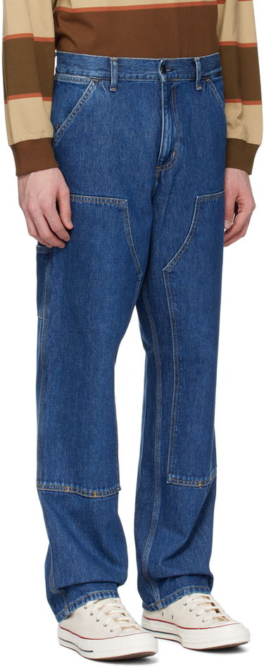Дънки Carhartt WIP Double Knee Denim Jeans Синьо | I032699, 1