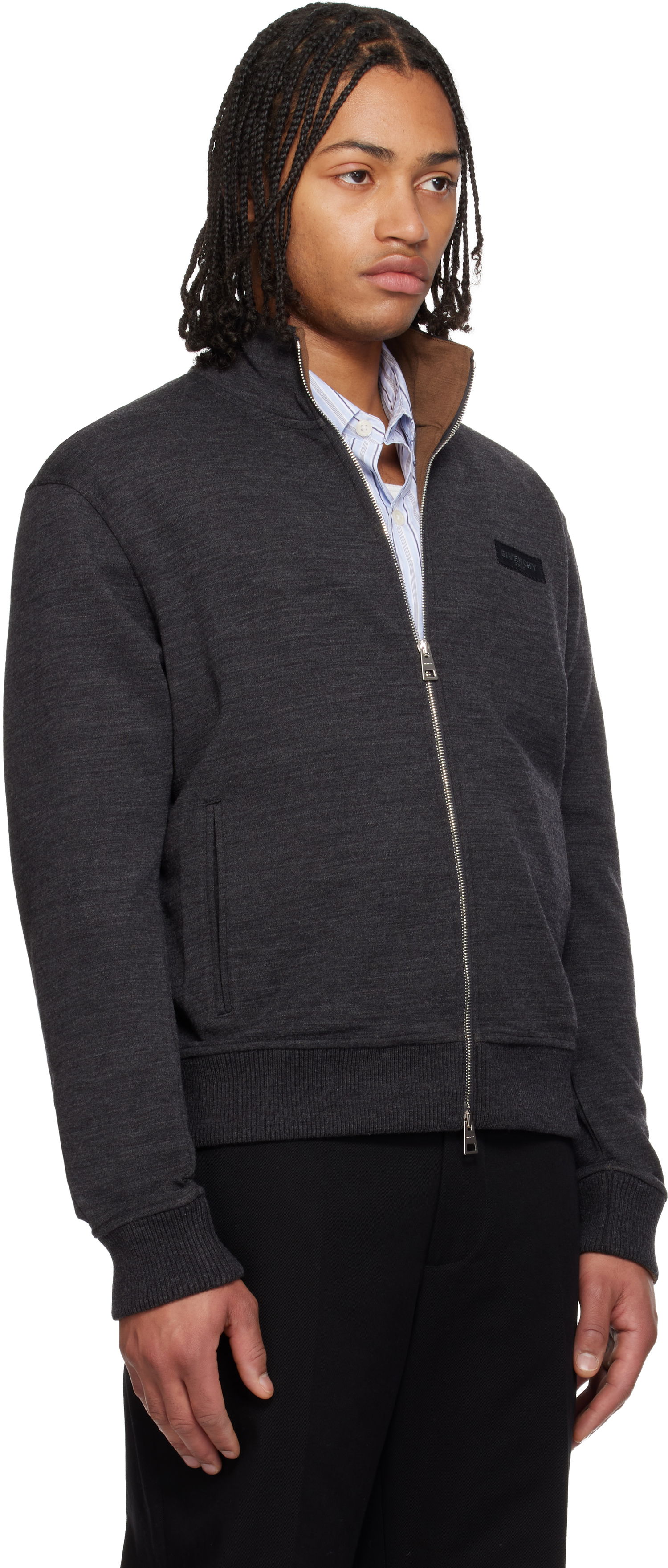 Суитчър Givenchy Gros Grain Sweatshirt Сиво | BMJ0NZ3YS8065, 1