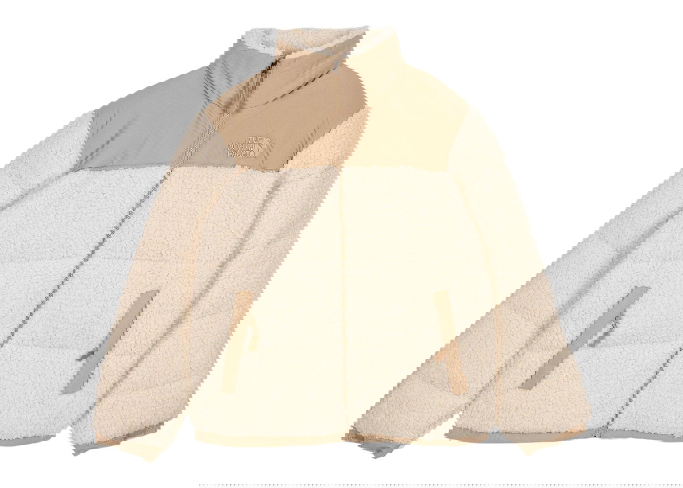 Пухо яке The North Face High Pile Nuptse 600-Fill Recycled Waterfowl Down Bleached Sand / Kelp Tan Бежово | Nf0a5a8411g, 0