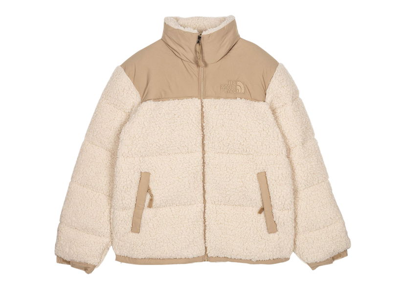 Пухо яке The North Face High Pile Nuptse 600-Fill Recycled Waterfowl Down Bleached Sand / Kelp Tan Бежово | Nf0a5a8411g