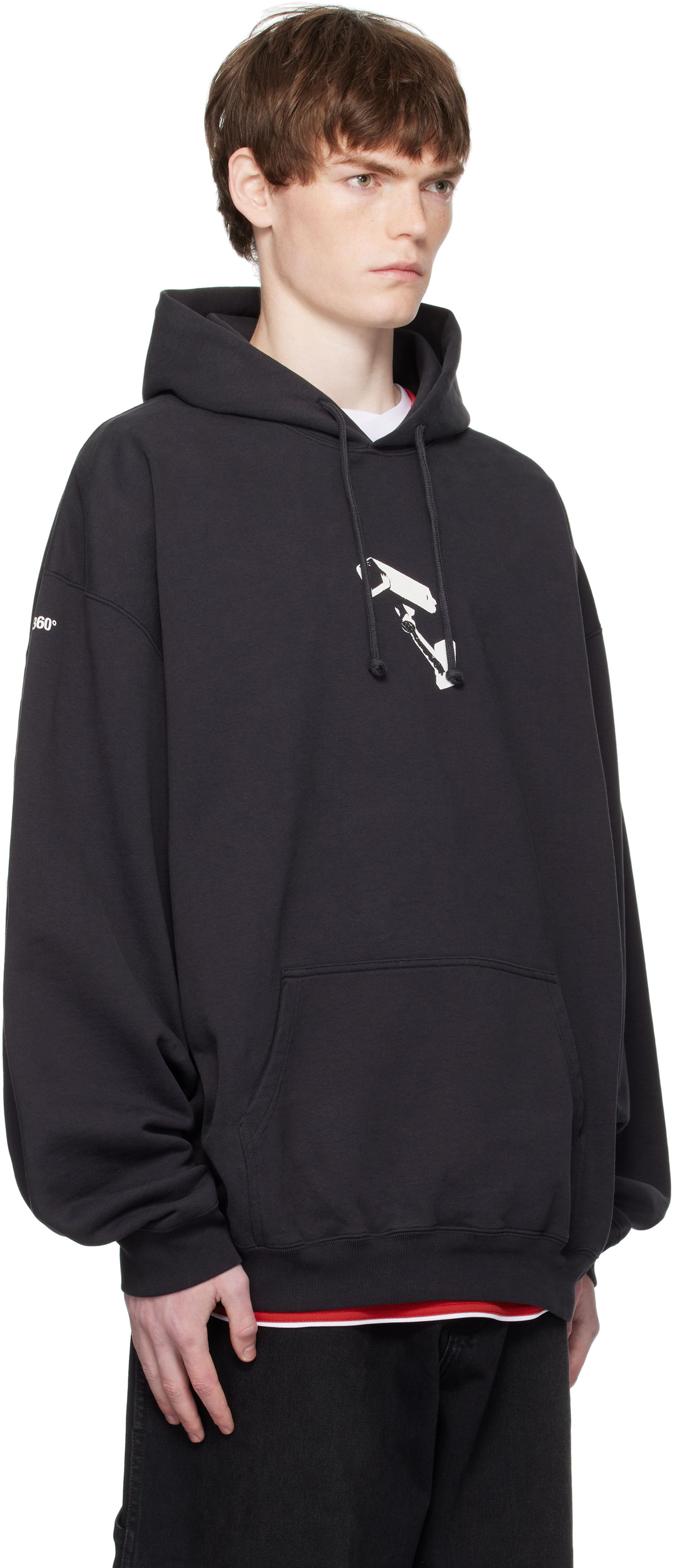 Суитчър VETEMENTS Vetements 'CCTV' Oversized Hoodie Черно | UH76HD440B, 1