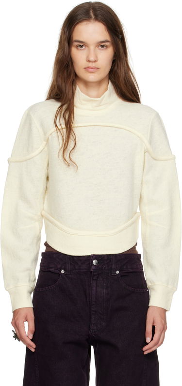Пуловер Eckhaus Latta Eckhaus Latta Pallas Turtleneck Бяло | 1404-EL-PF25-M -, 0