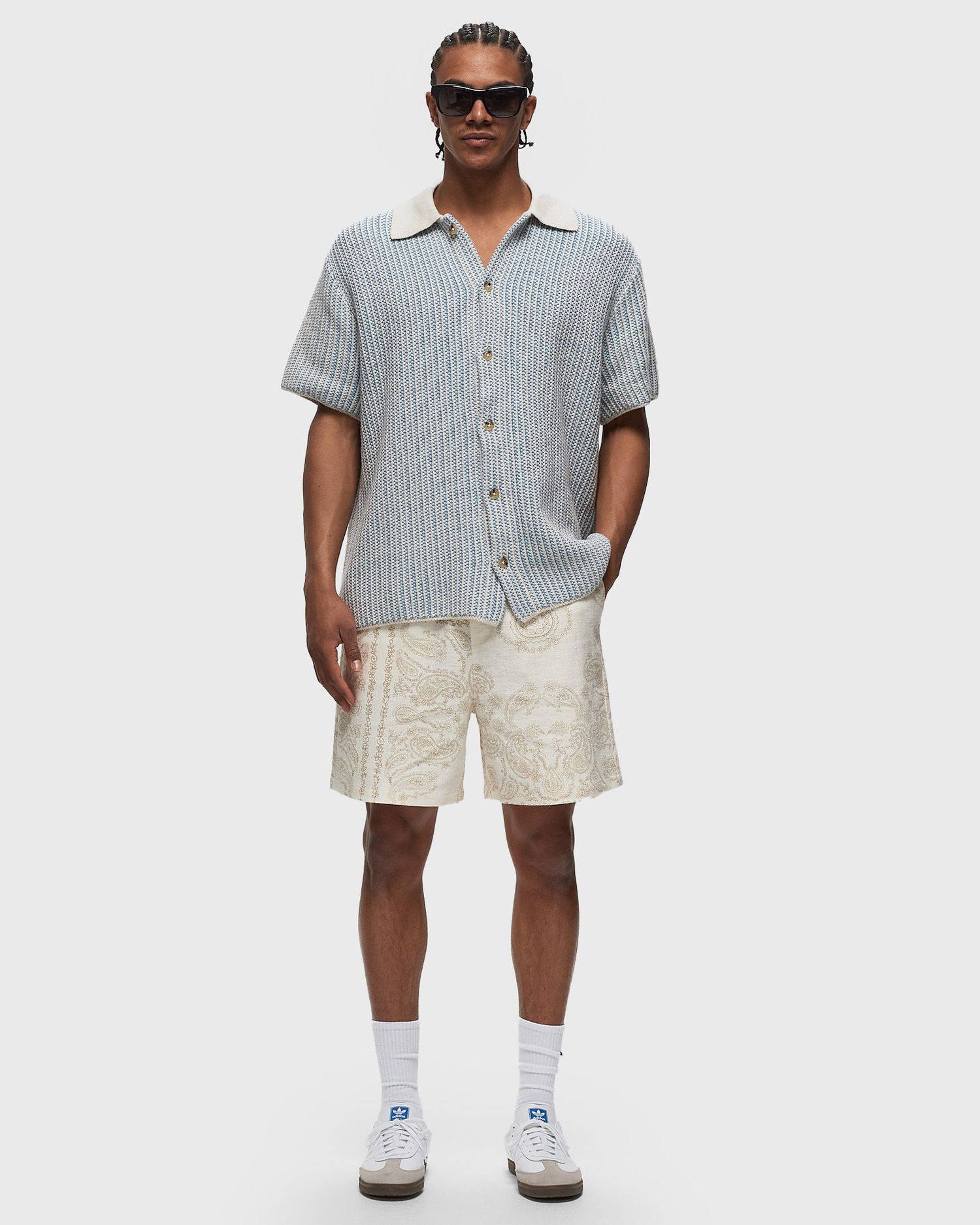 Къси панталони Les Deux Lesley Paisley Shorts Бяло | LDM511045-218218, 1