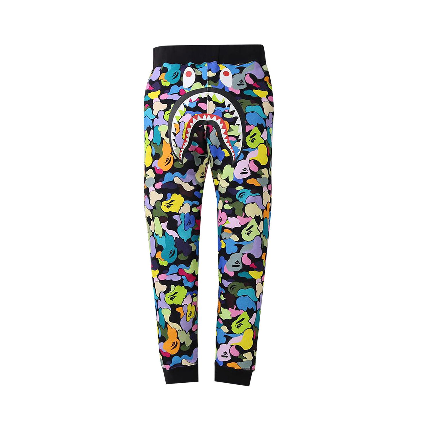 Спортни панталони BAPE Mutli Camo Shark Slim Sweatpants Черно | 1G80 152 020 BLACK, 1
