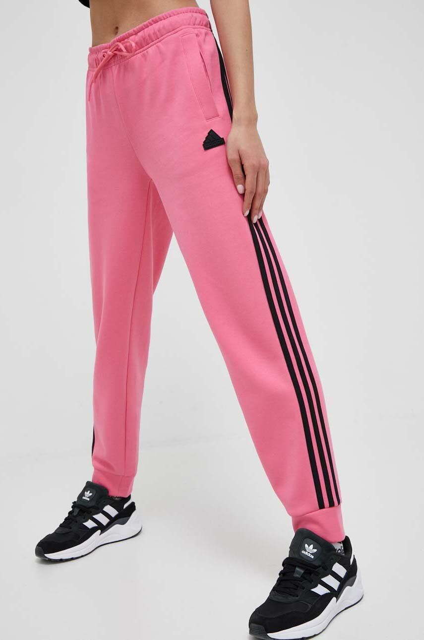 Спортни панталони adidas Originals Future Icons 3-Stripes Regular Pants Розово | IM2544, 0