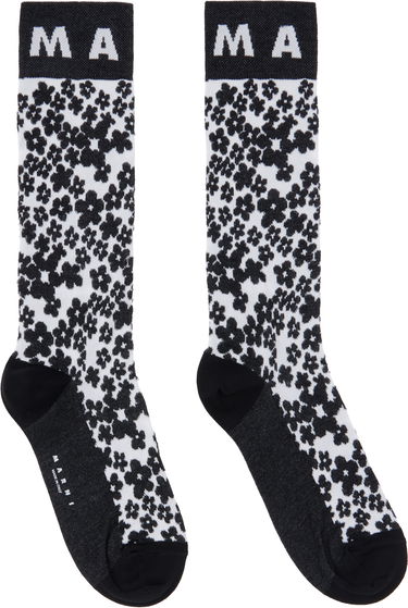Чорапи Marni Marni Flower Intarsia Socks Черно | SKMC0205Q0 UFC184, 0