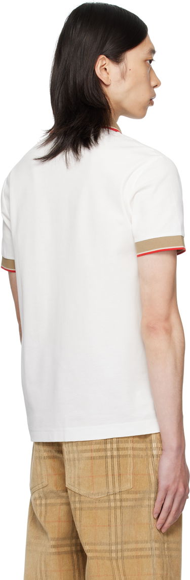 Поло тениска Burberry Burberry Logo Collar Polo Бяло | 8110096, 2