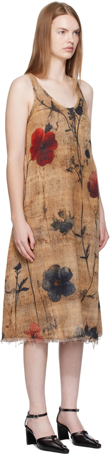 Pокля R13 R13 Reversible Tank Midi Dress Кафяво | R13WR466-R583B, 1