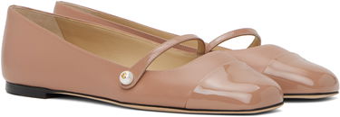 Кецове и обувки Jimmy Choo Jimmy Choo Elisa Ballerina Flats Розово | ELISA FLAT PTZ, 3