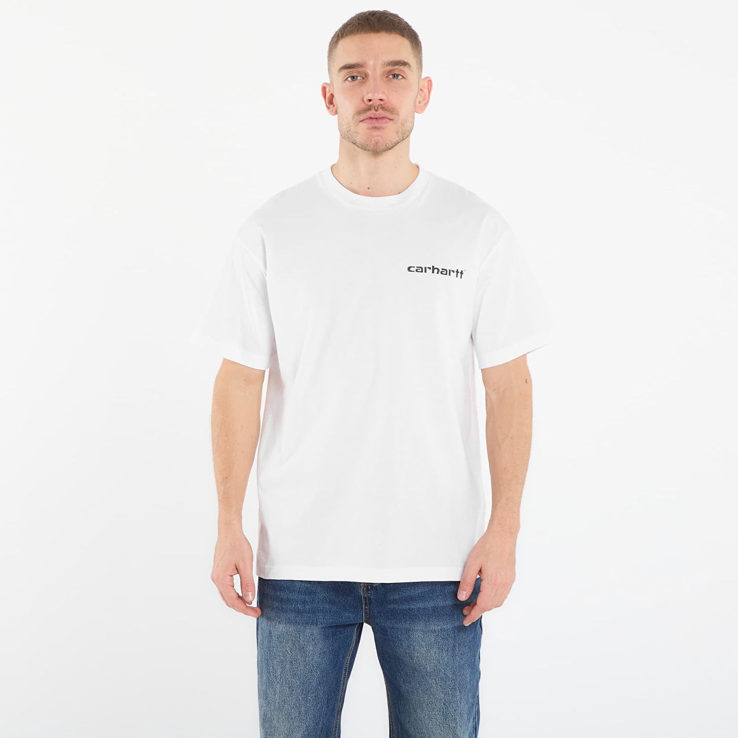 Тениска Carhartt WIP S/S Archive Script T-Shirt Бяло | I036001.02XX, 0