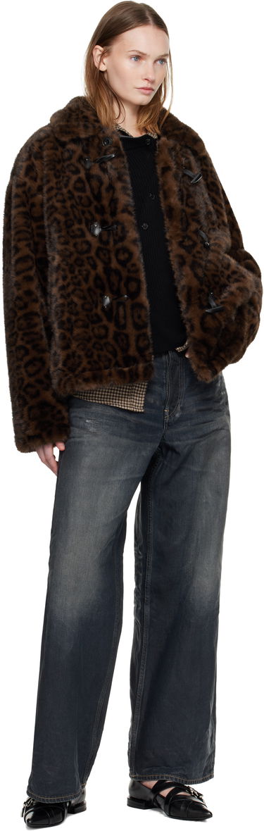 Яке Andersson Bell Andersson Bell Leopard Fur Duffle Jacket Кафяво | awa735u, 3