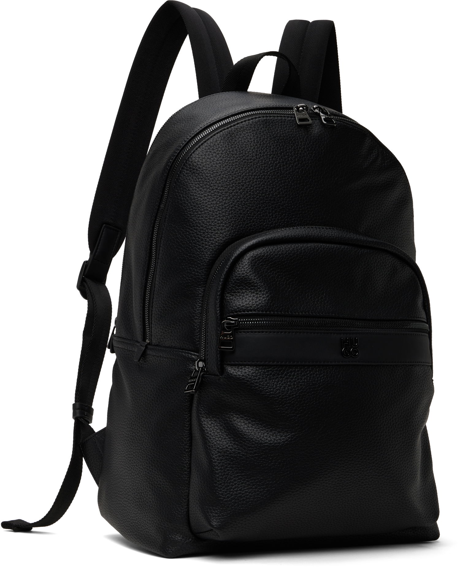 Раница BOSS Logo Hardware Faux-Leather Backpack Черно | 50547423, 1