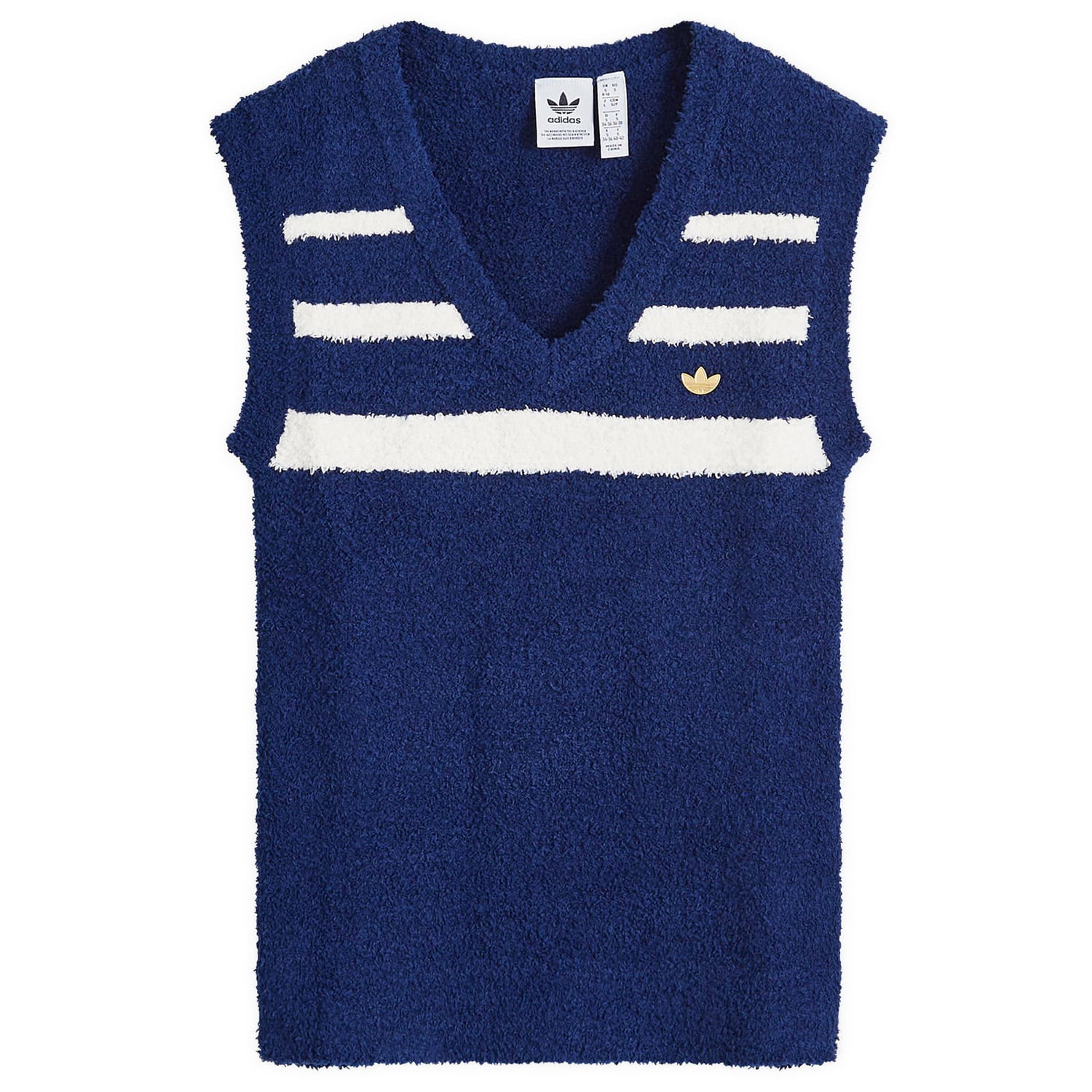 Пуловер adidas Originals Adidas Knit Vest W Тъмно синьо | IX1058, 0