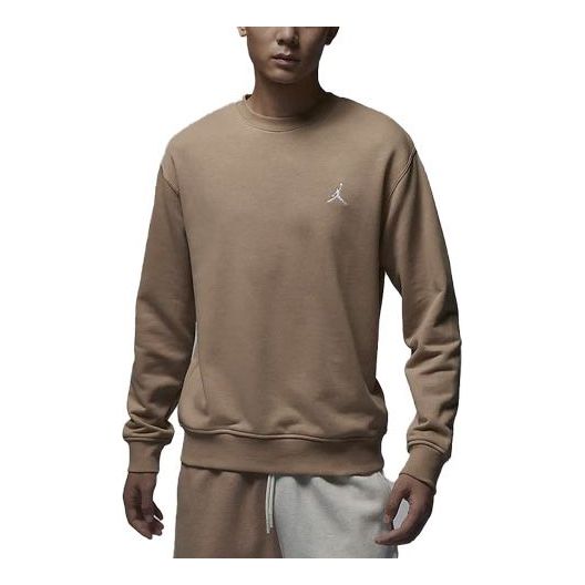 Пуловер Jordan Essentials Logo Sweatshirt Кафяво | FQ1865-200, 0