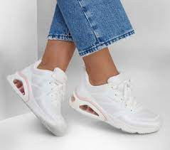 Кецове и обувки Skechers Uno Бяло | 177420-WHT, 5