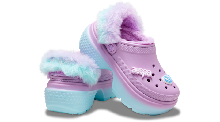 Кецове и обувки Crocs Stomp Lined Clogs Лилаво | 208688-90H, 1