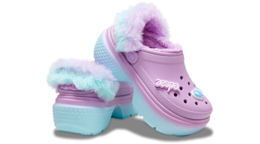 Кецове и обувки Crocs Stomp Lined Clogs Лилаво | 208688-90H, 1