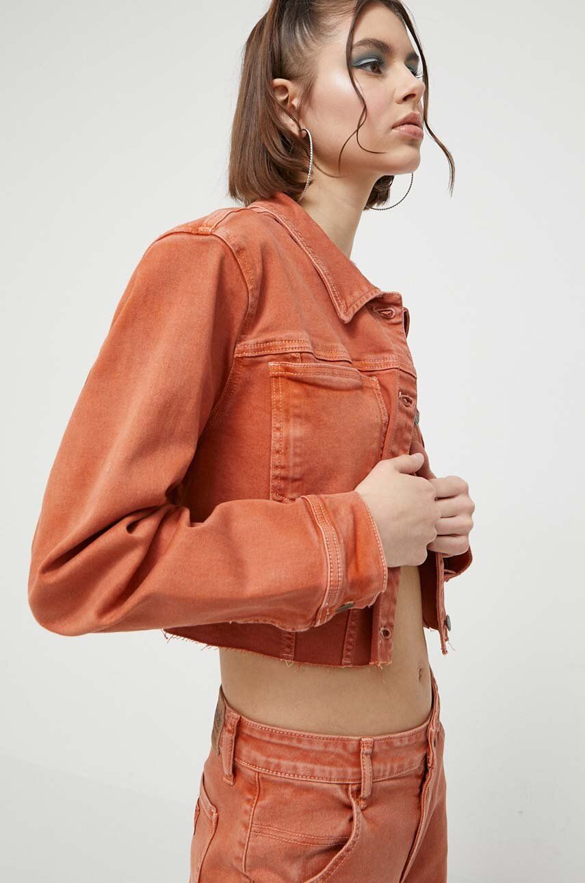 Яке GUESS Originals Crop Denim Jacket Оранжево
 | W3GG20D0Z50, 0