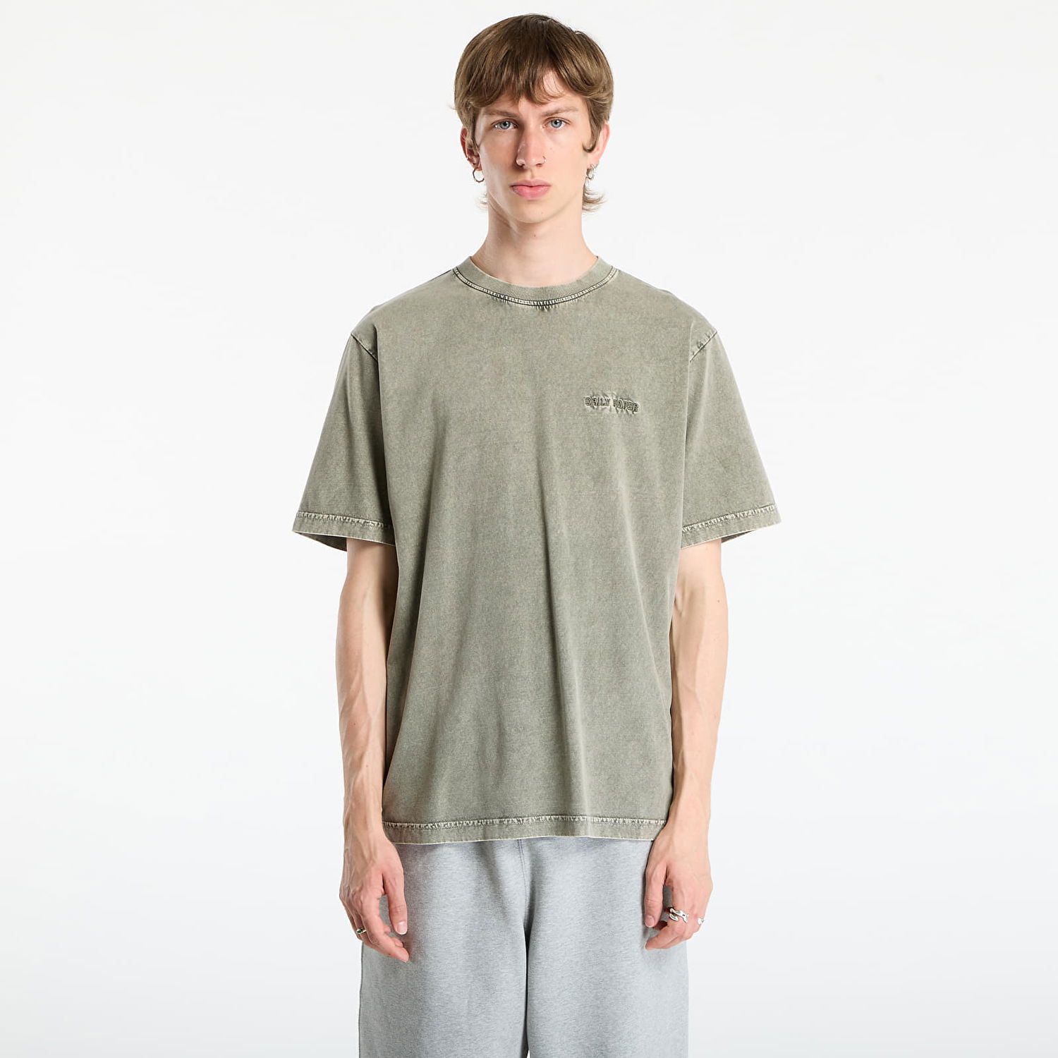 Тениска DAILY PAPER Daily Paper Dias Washed Tee Зелено | 2522032, 0