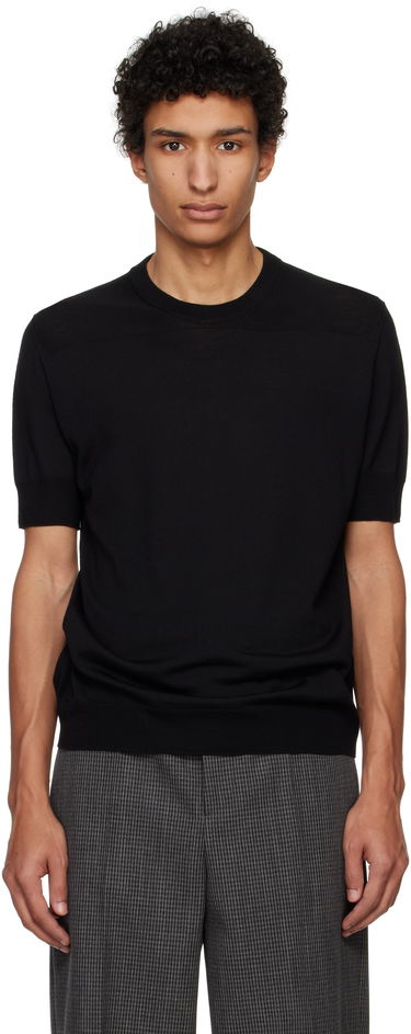 Тениска Jil Sander Jil Sander Virgin Wool T-Shirt Черно | J22GC0104_J14610, 0