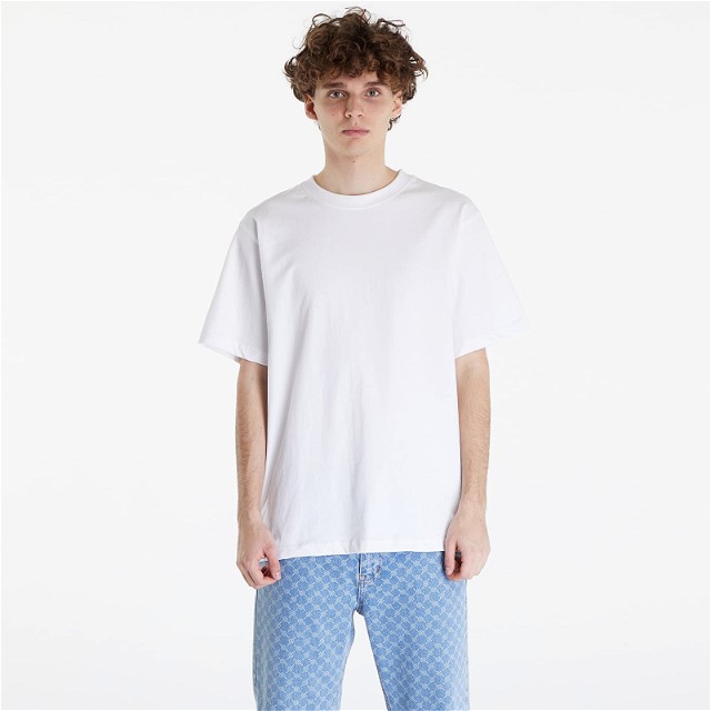 Essential T-Shirt With Tonal Print White