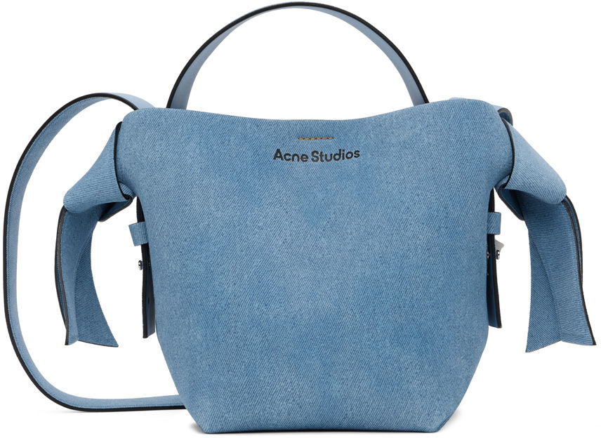 Чанта през рамо Acne Studios Mini Musubi Bag Синьо | A10304-, 0